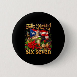 Spanish Christmas Funny Puerto Rico Boricua Coqui Button