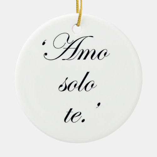 SPANISH CHRISTMAS ORNAMENT SAYS I LOVE YOU