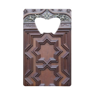 Spanish Church Door House of God Gateway to Heaven Credit Card Bottle Opener