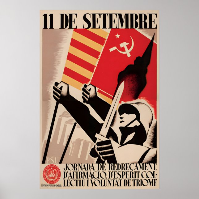 Spanish Civil War Poster  A day of affirmation (Front)