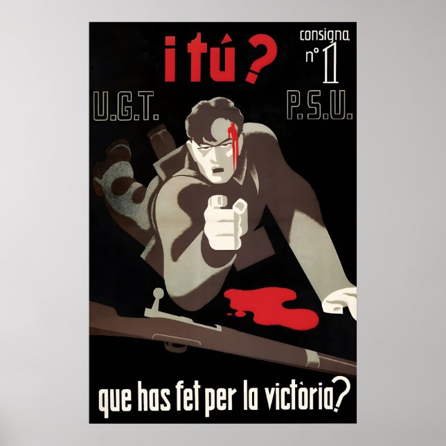 Spanish Civil War Poster How about you What have (Front)