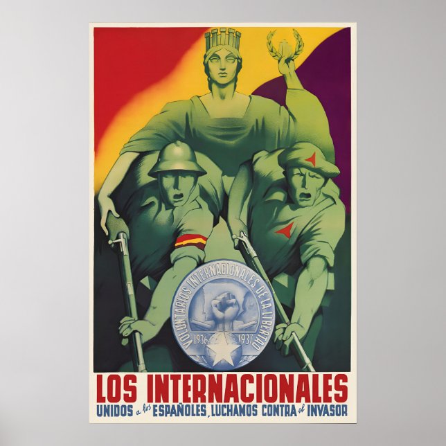 Spanish Civil War Poster International Brigades (Front)