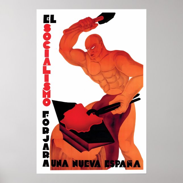 Spanish Civil War Poster Socialism will forge a (Front)