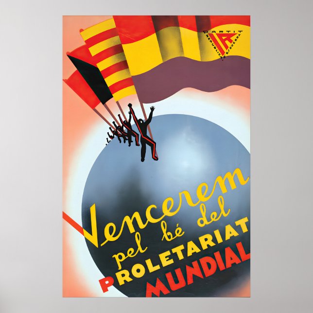 Spanish Civil War Poster We will win for the sake (Front)