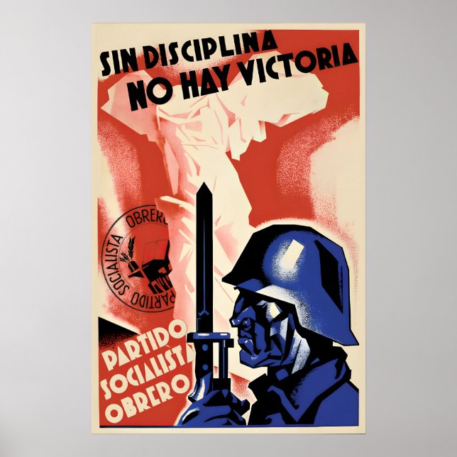 Spanish Civil War Propaganda Poster No victory (Front)