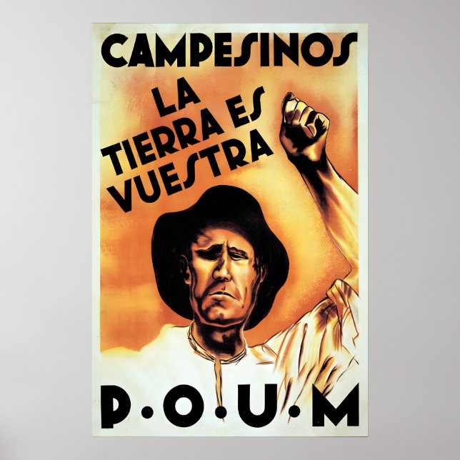 Spanish Civil War Propaganda Poster Peasants, the (Front)