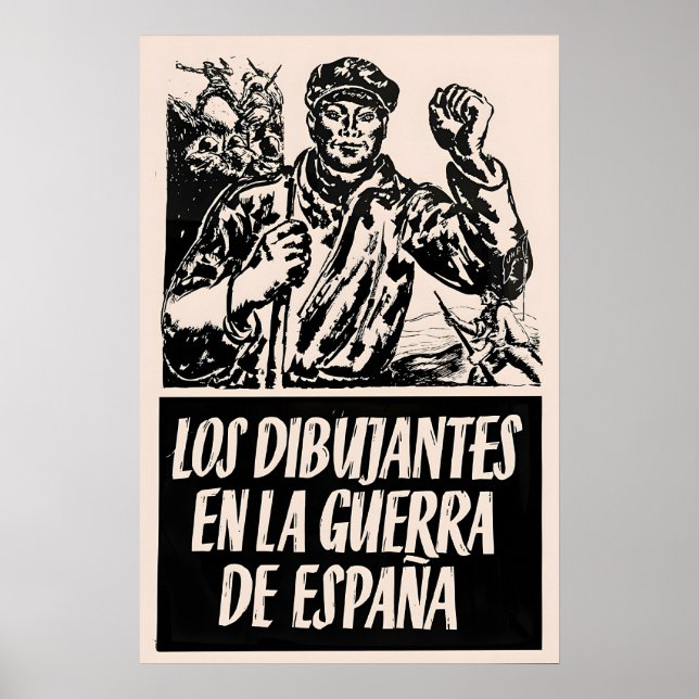 Spanish Civil War Propaganda Poster The artists (Front)