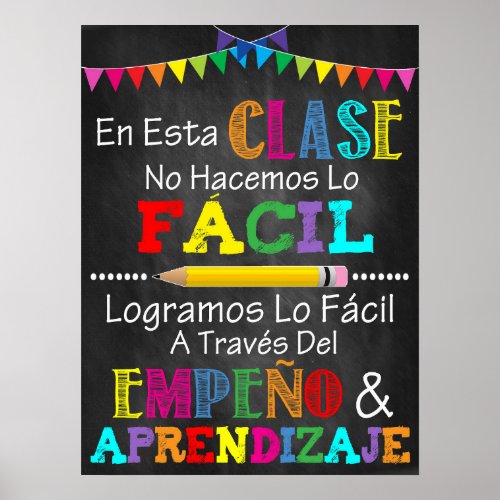 Spanish Classroom Printable Poster