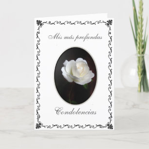 Spanish: Condolences: pink Card