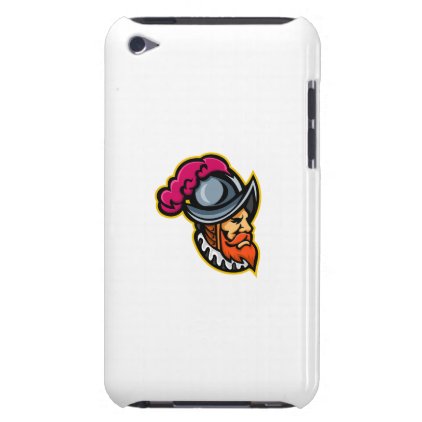 Spanish Conquistador Head Mascot Barely There iPod Case