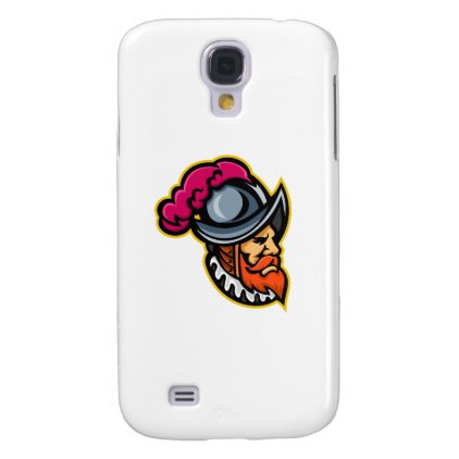 Spanish Conquistador Head Mascot Galaxy S4 Case