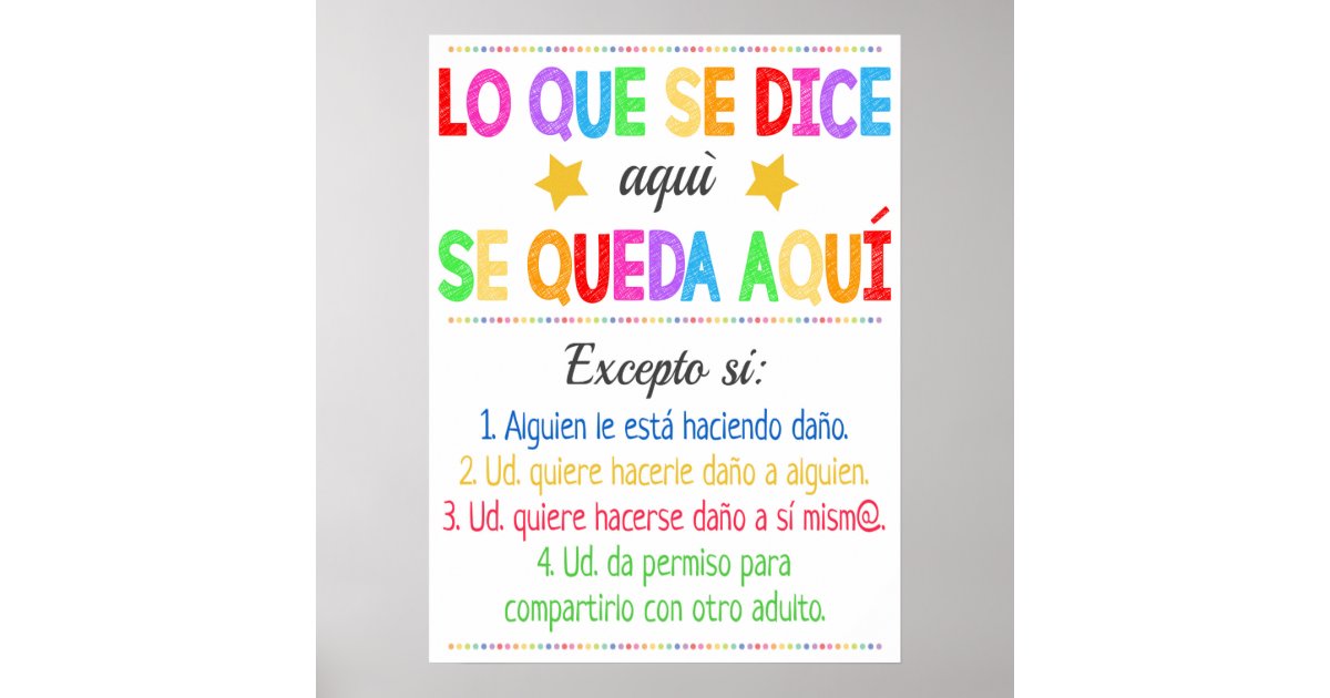 Spanish Counseling Office Poster Zazzle