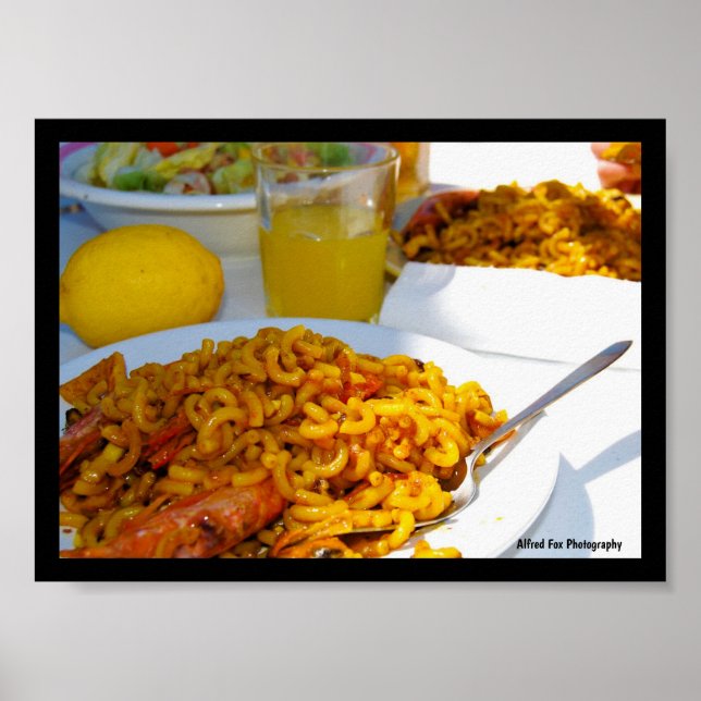 Spanish Cuisine Setting Poster (Front)