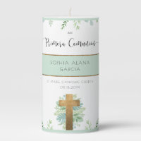 Spanish, Custom Boy/Girl Greenery First Communion