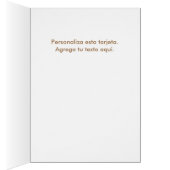 Spanish Custom Christmas Card (Inside (Right))