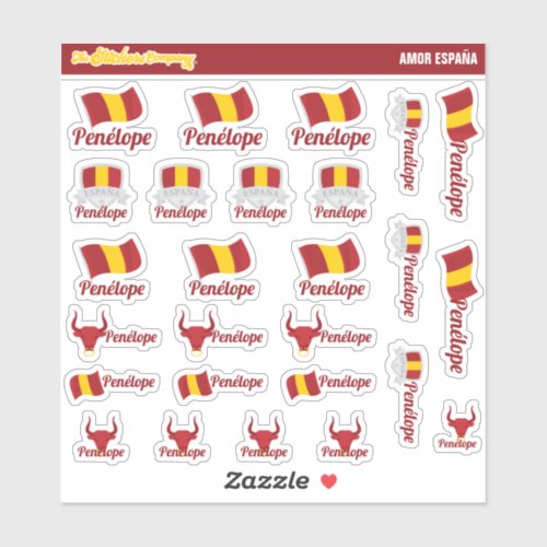 Spanish Custom Name Labels  Spain