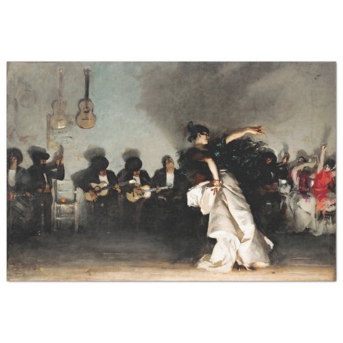SPANISH DANCER BY JOHN SINGER SARGENT TISSUE PAPER