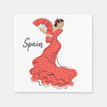 Spanish Dancer Flamenco  Napkins