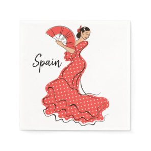 Spanish Dancer Flamenco  Napkins