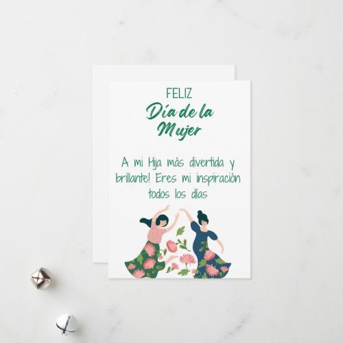 Spanish_ Daughter Happy Womens Day Card