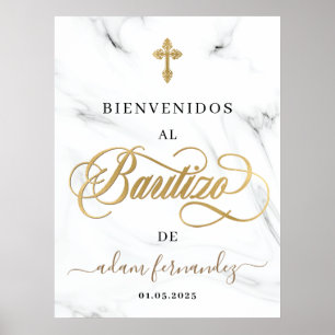 Spanish De Bautizo Bienvenidos Welcome Sign