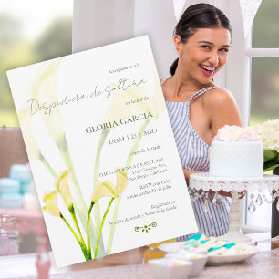 Spanish, Despedida Soltera Flores, Bridal Shower Invitation