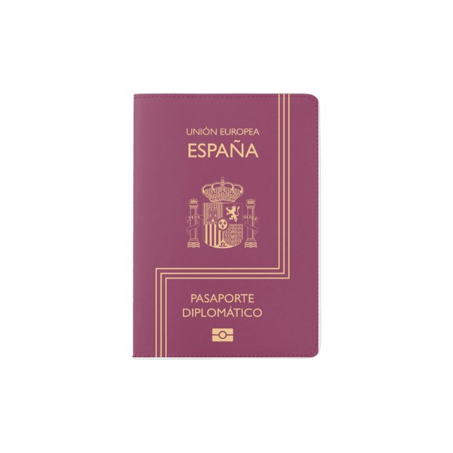 Spanish Diplomatic Passport (Pasaport Diplomático) Holder (Front)