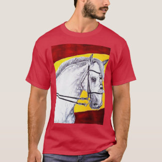 Spanish dressage horse painting T-Shirt