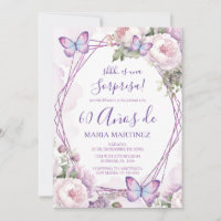 Spanish Dusty Purple Floral Sorpresa 60th Birthday