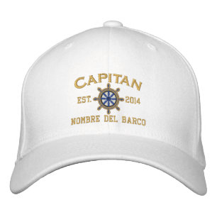 SPANISH El Capitan Su ubicación Nombre del barco. Embroidered Baseball Cap