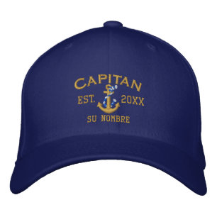 SPANISH El Capitan to Personalize with your Name Embroidered Baseball Cap
