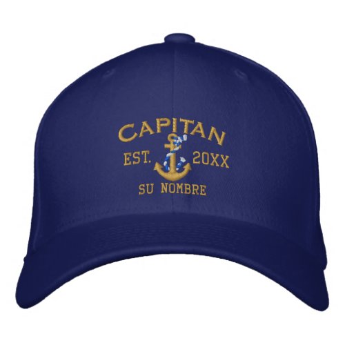 SPANISH El Capitan to Personalize with your Name Embroidered Baseball Cap