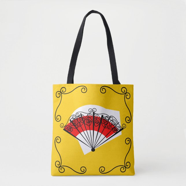 Spanish Fan Corners all over tote Bag (Front)