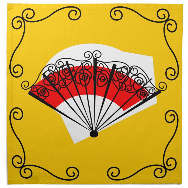 Spanish Fan Corners napkin (Front)