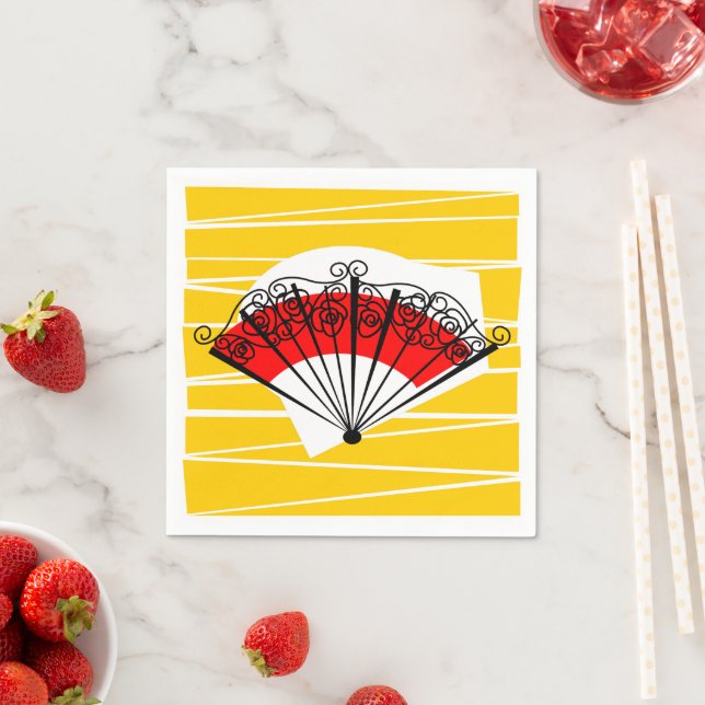 Spanish Fan paper napkin (Insitu)