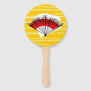 Spanish Fan Text round fan