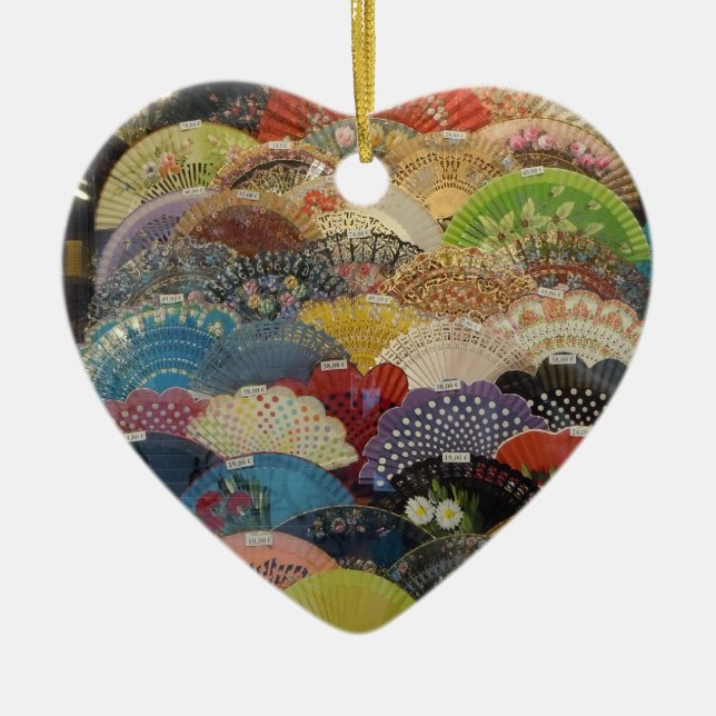 Spanish Fans Ornament (Front)