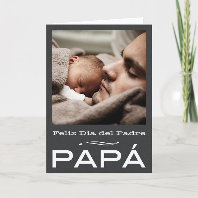 Spanish Father's Day Card Template (Front)