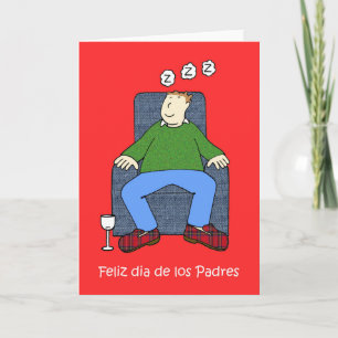 Spanish Father's Day Cartoon Humor Card
