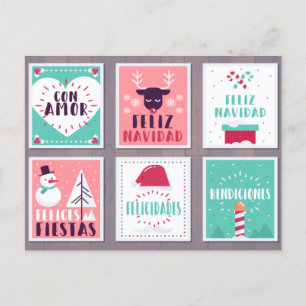 SPANISH FELIZ NAVIDAD CHRISTMAS CARD SET