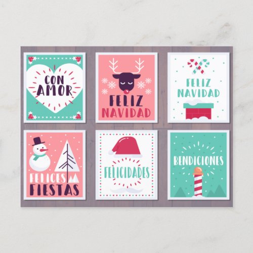 SPANISH FELIZ NAVIDAD CHRISTMAS CARD SET