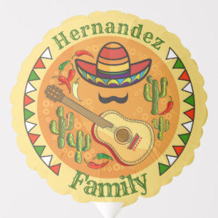 Spanish Fiesta Personalized NAME Fun Cinco De Mayo Balloon