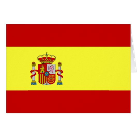 Spanish Flag Bandera Española Card (Front Horizontal)