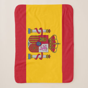 Spanish Flag Blanket, patriotic, Spain Sherpa Blanket