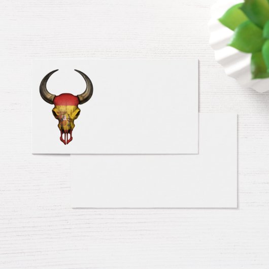 Spanish Flag Bull Skull (Desk)