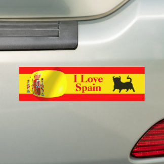 Spanish Flag Bumper Sticker