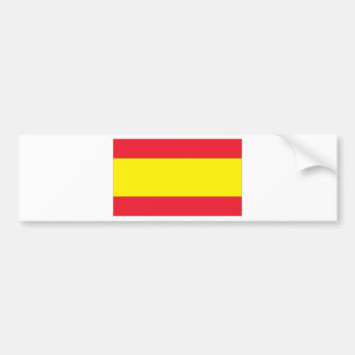 Spanish Flag Bumper Sticker