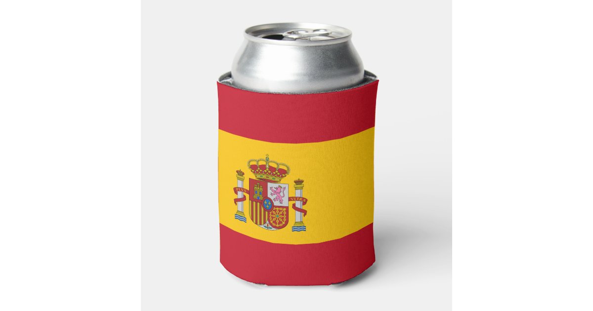Spanish flag can cooler Zazzle