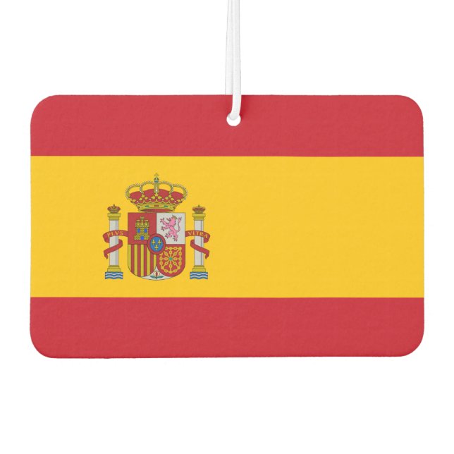 Spanish flag car air freshener (Front)