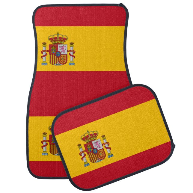 Spanish flag car mat (Set)
